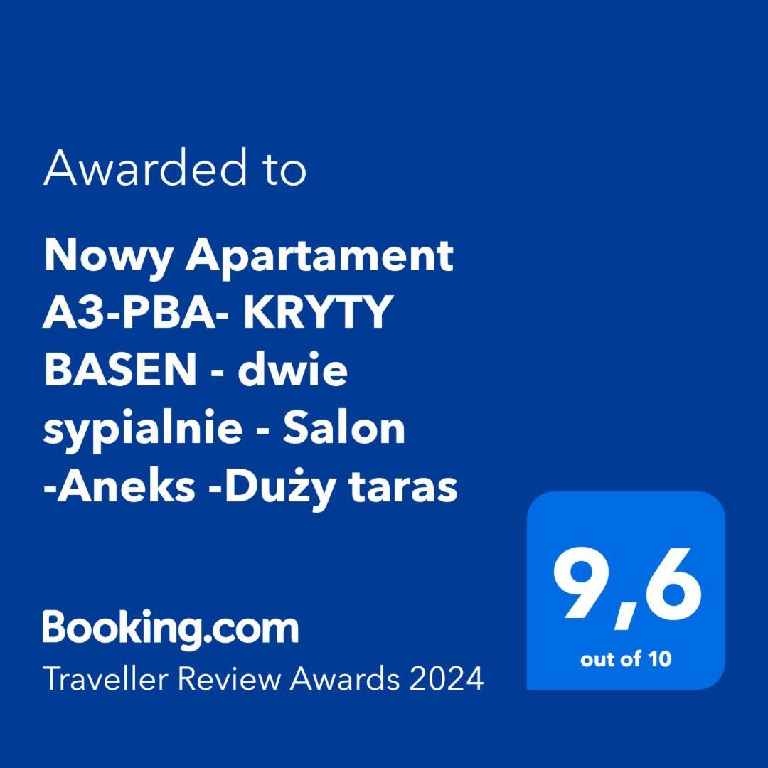 Nowy Apartament A3-Pba- Kryty Basen - Dwie Sypialnie - Salon -Aneks -Duzy Taras Pobierowo Buitenkant foto